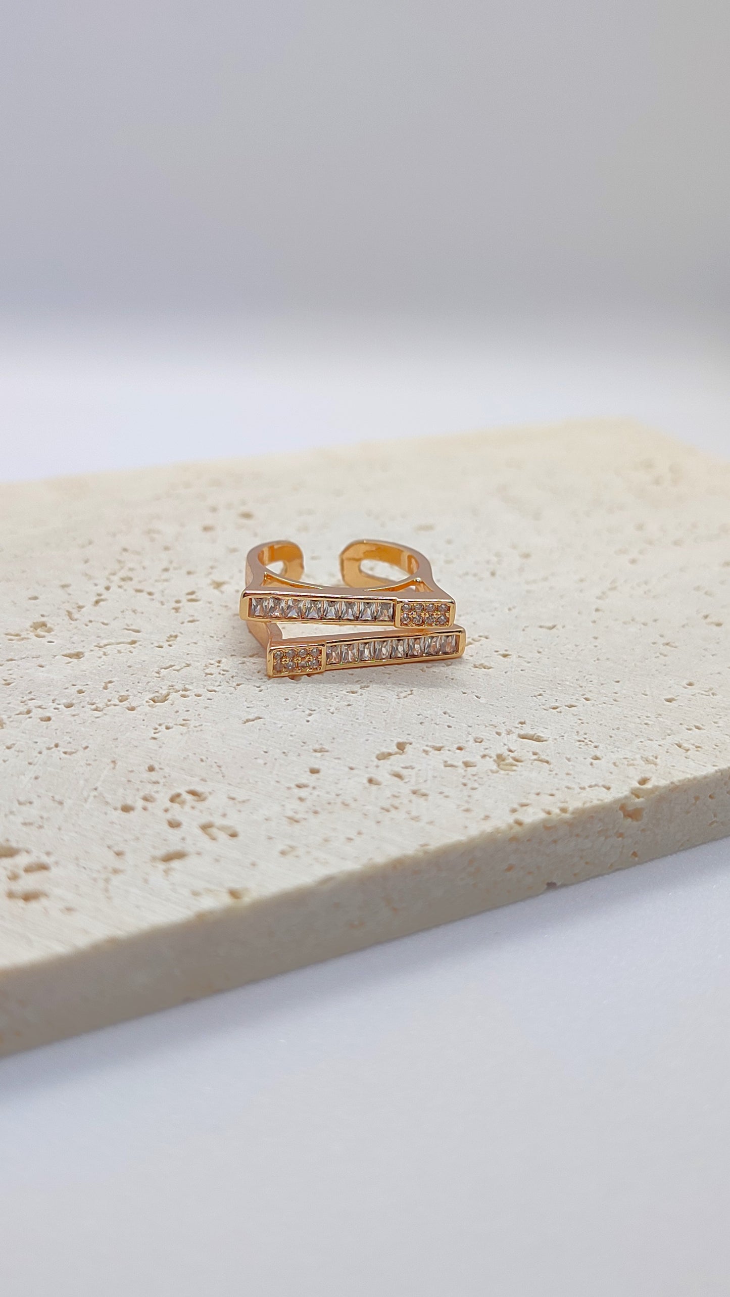 Studded Stack Rings-Adjustable