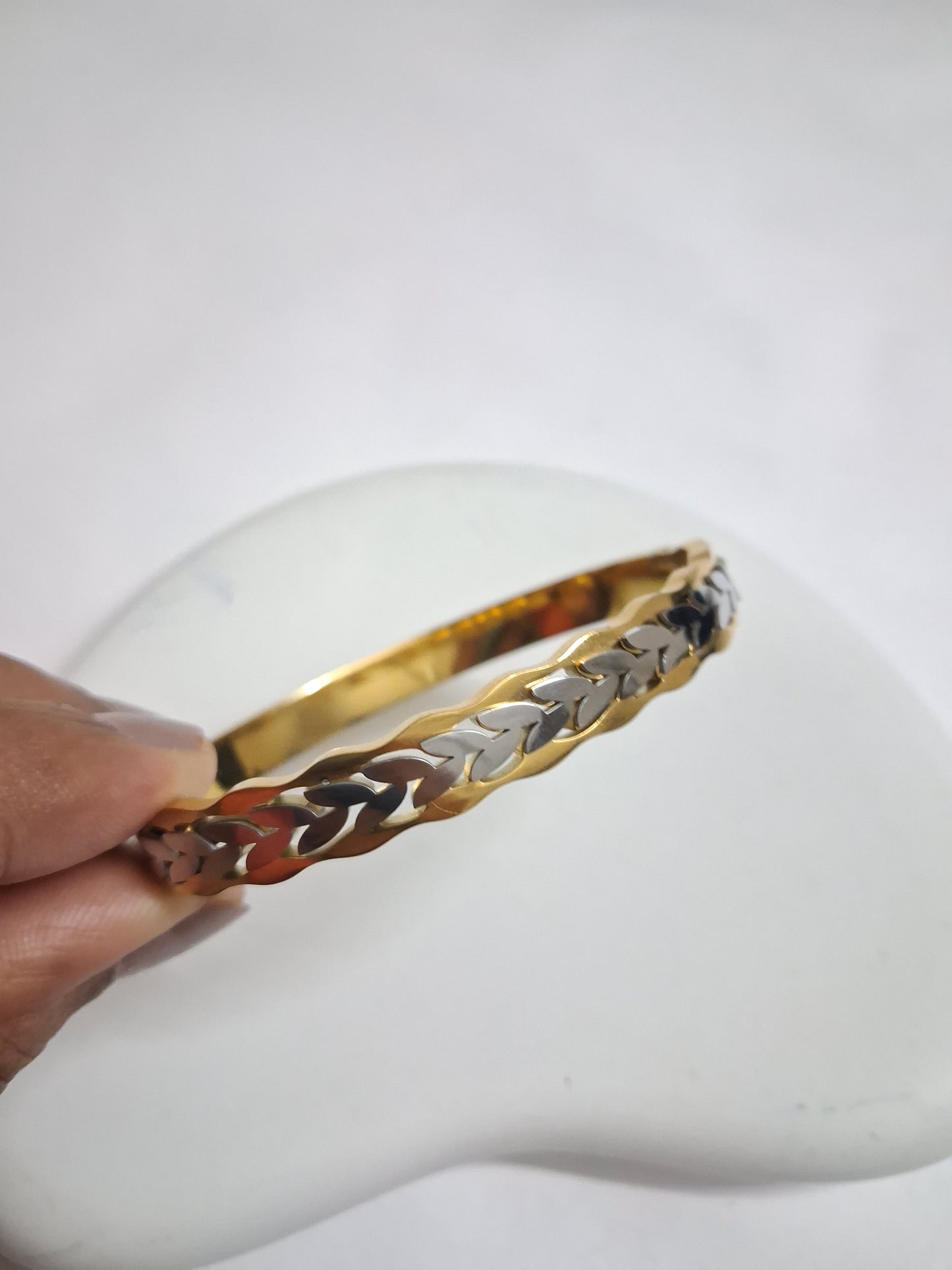 Silver Leafy Bracelet