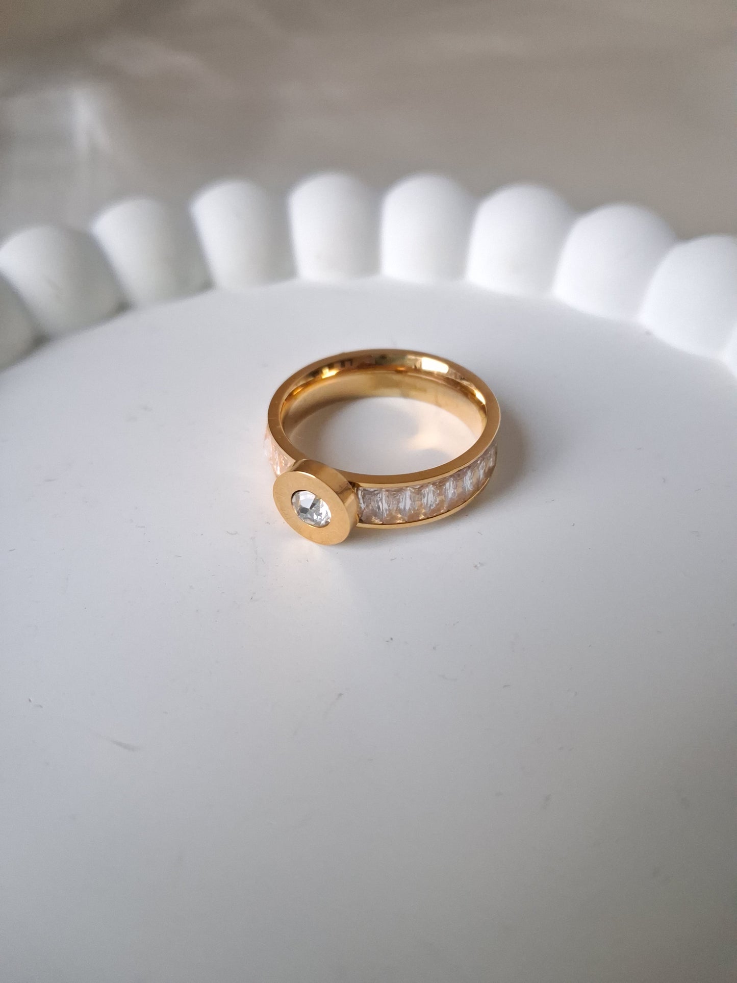 Stoned Cartier Ring