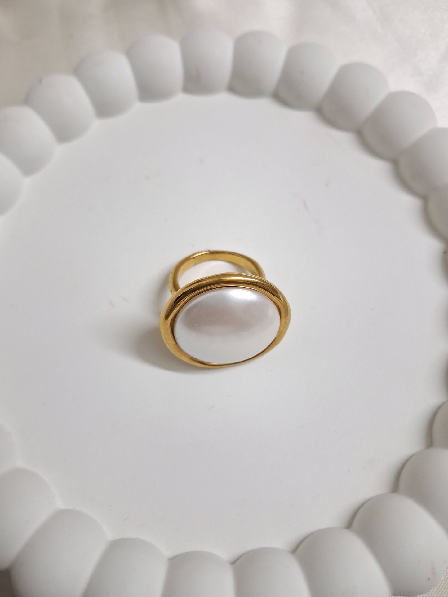 Pearl Statement Ring