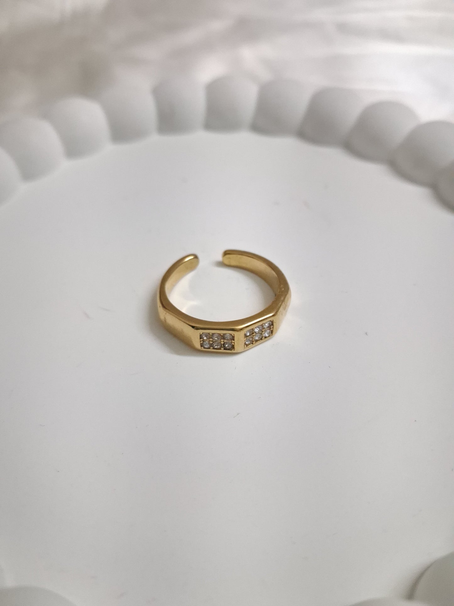 4 Square Open Ring