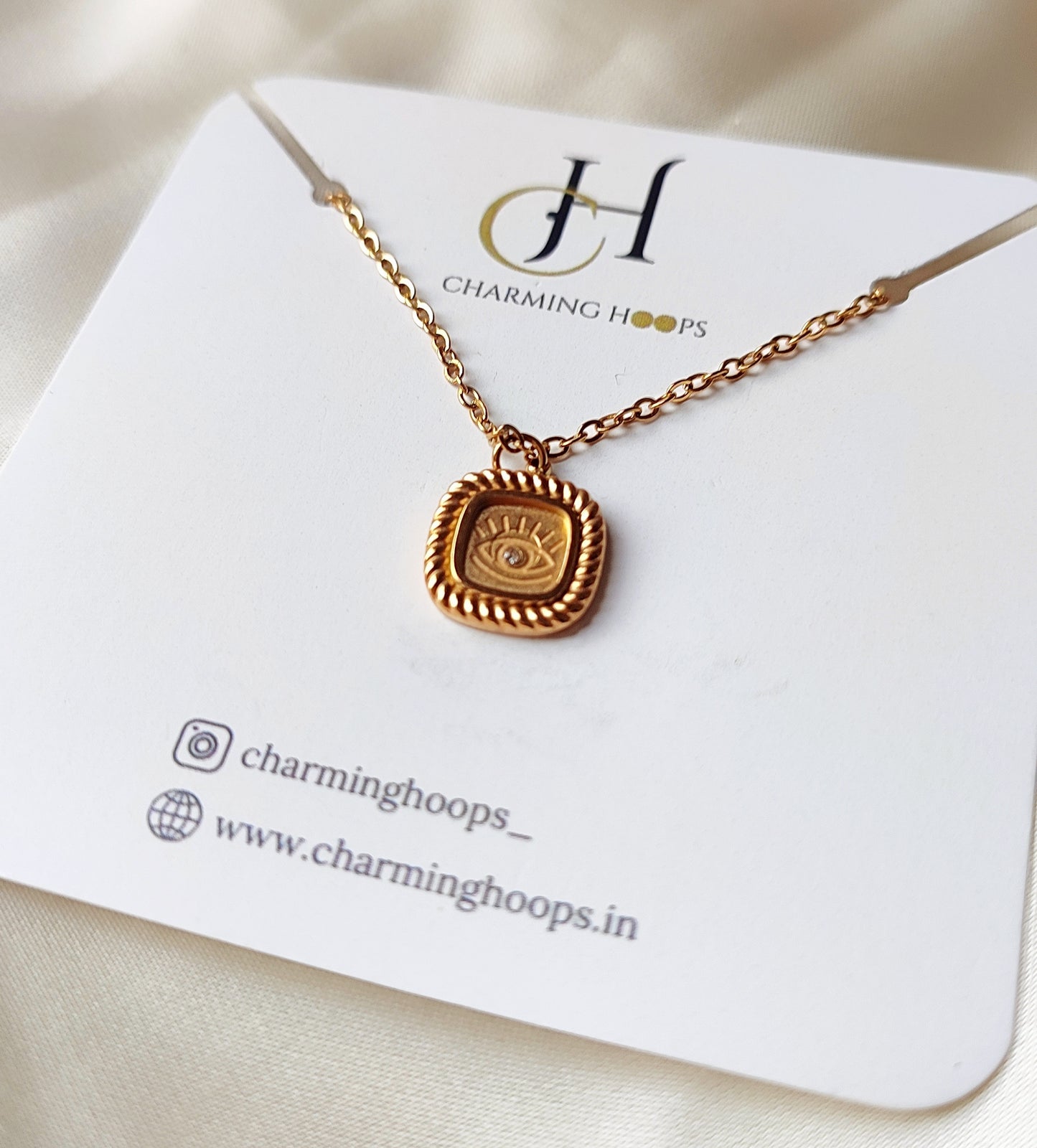 Square Evil Eye Chain