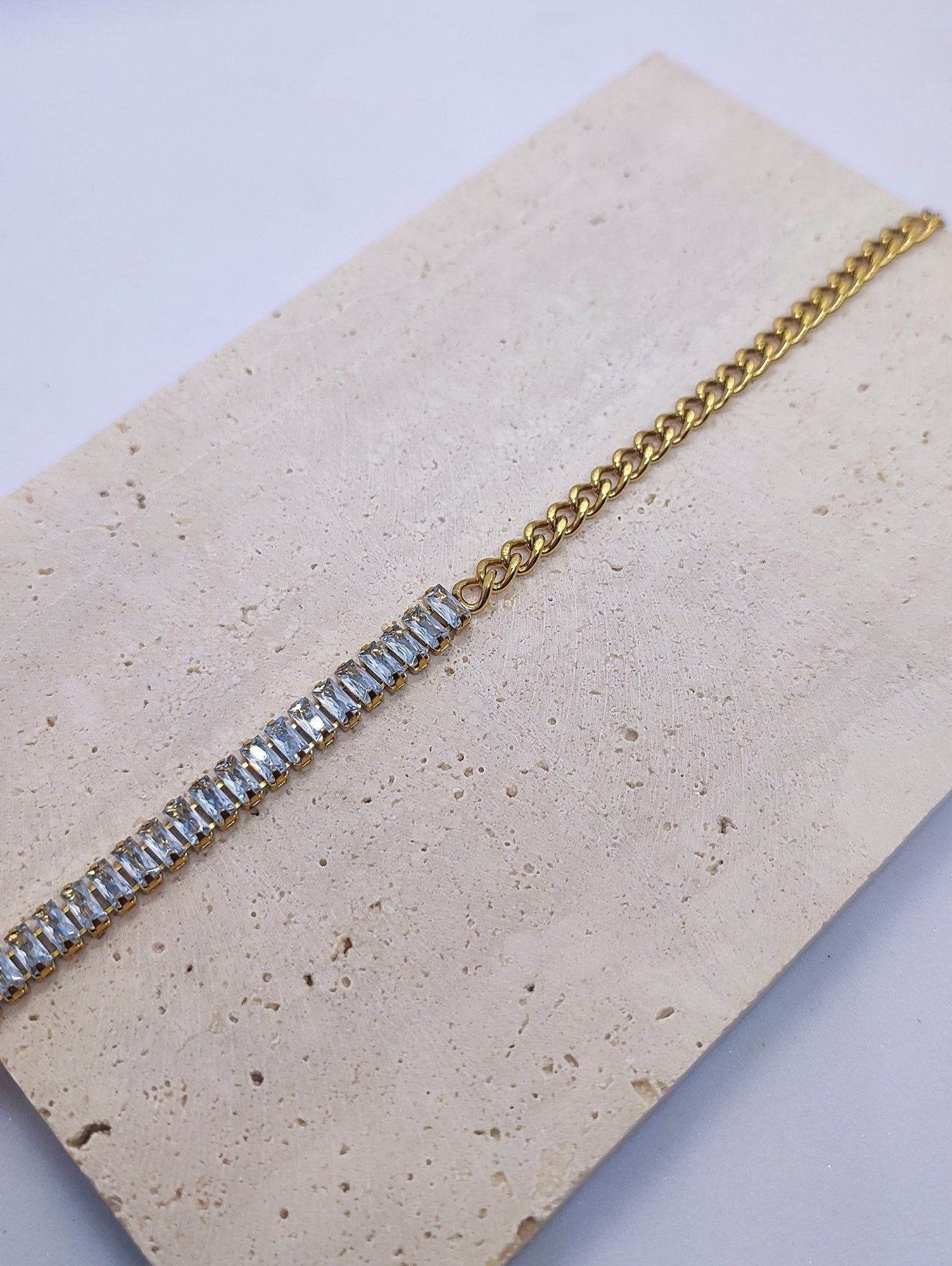 AD & Link chain bracelet