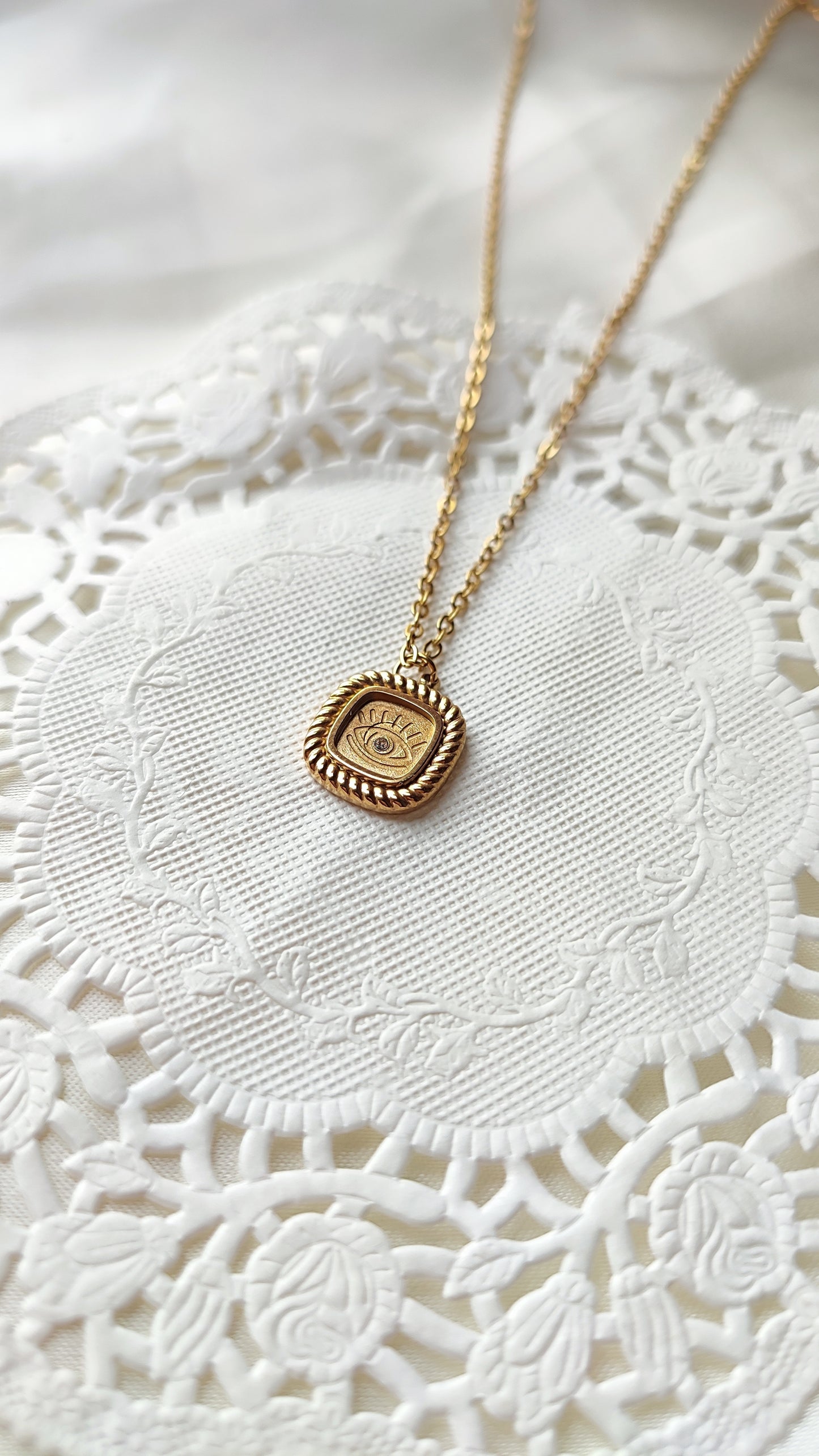 Square Evil Eye Chain