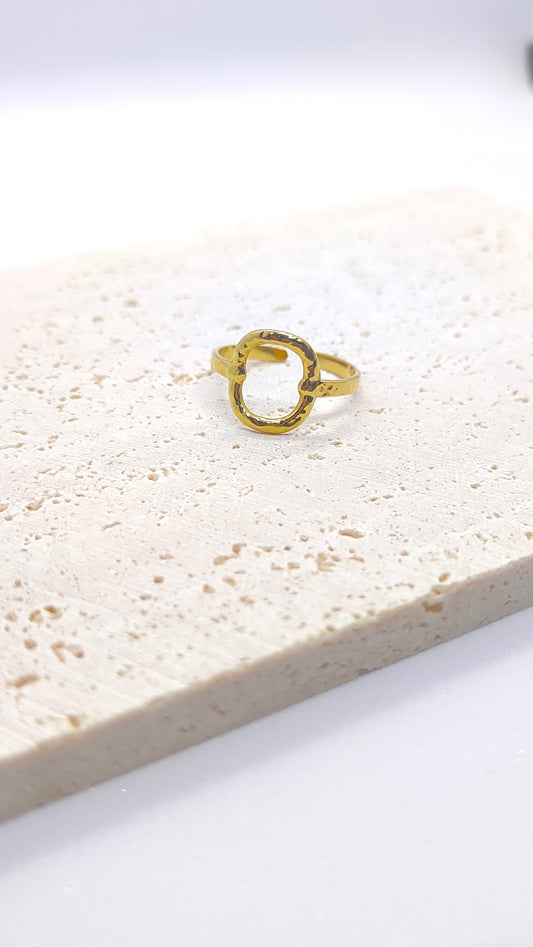 Vintage Geometric Ring-Adjustable