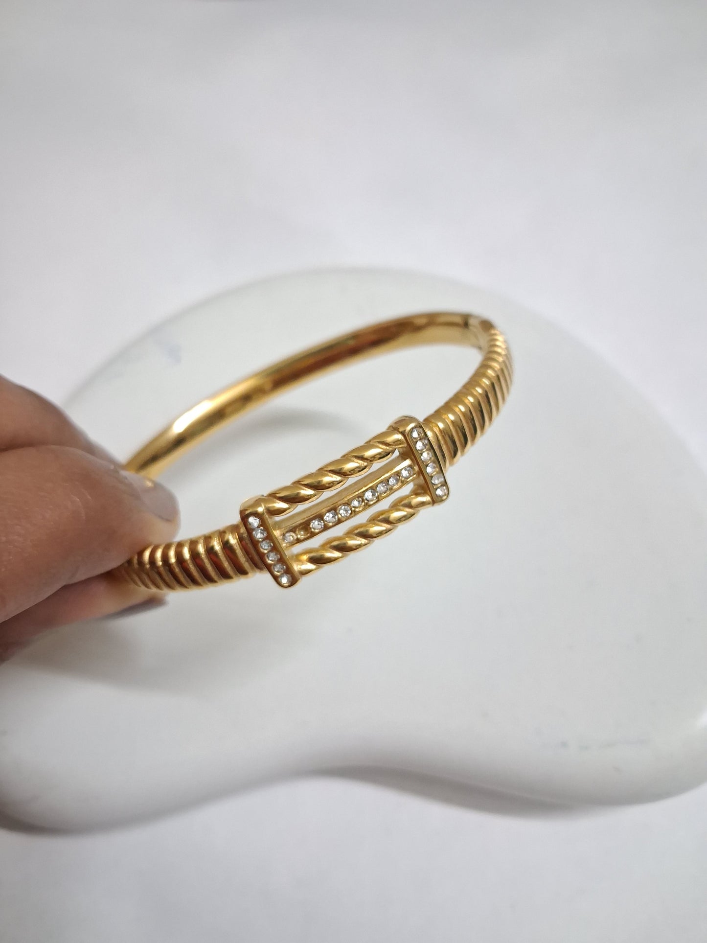 Belt Bracelet with Stone