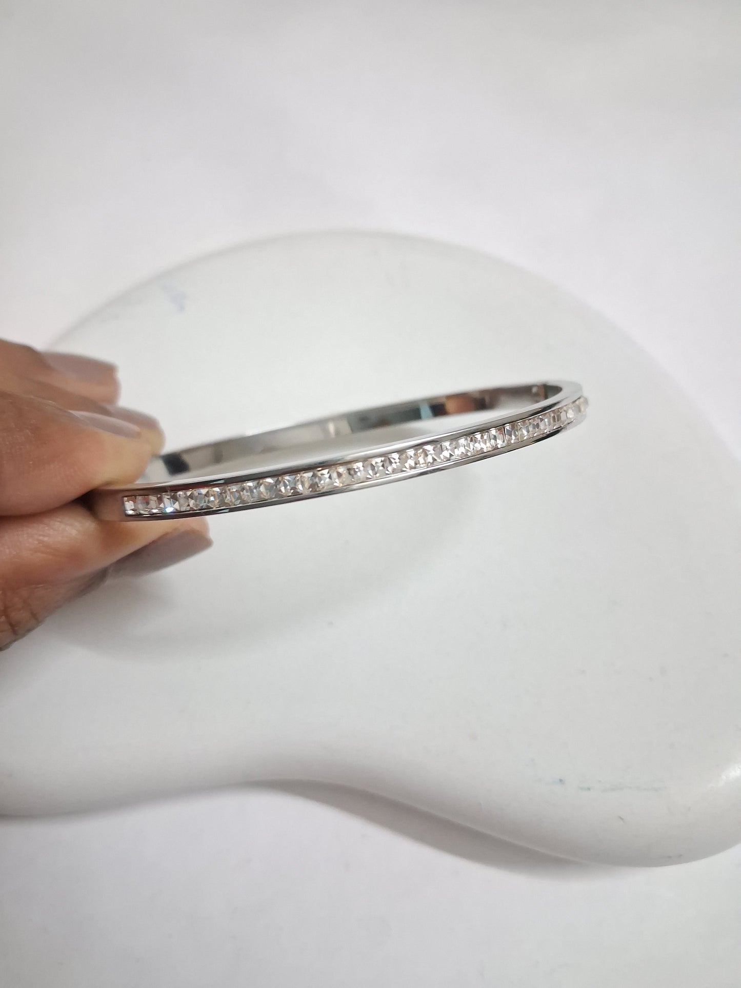 Silver Stoned Cartier