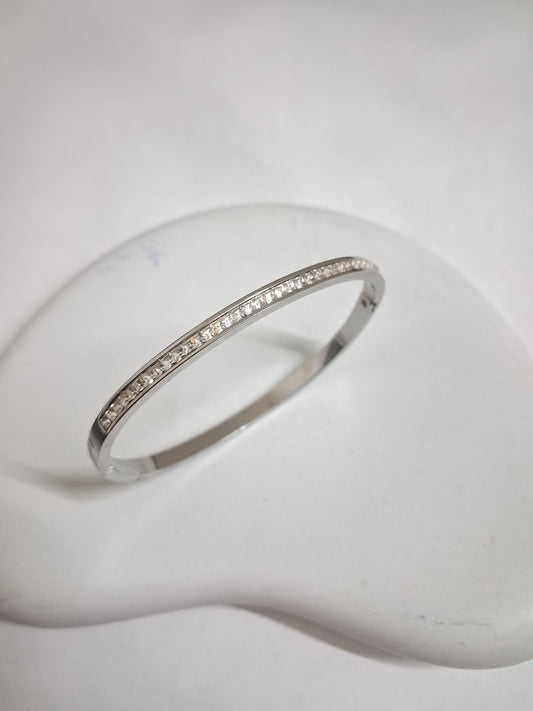 Silver Stoned Cartier