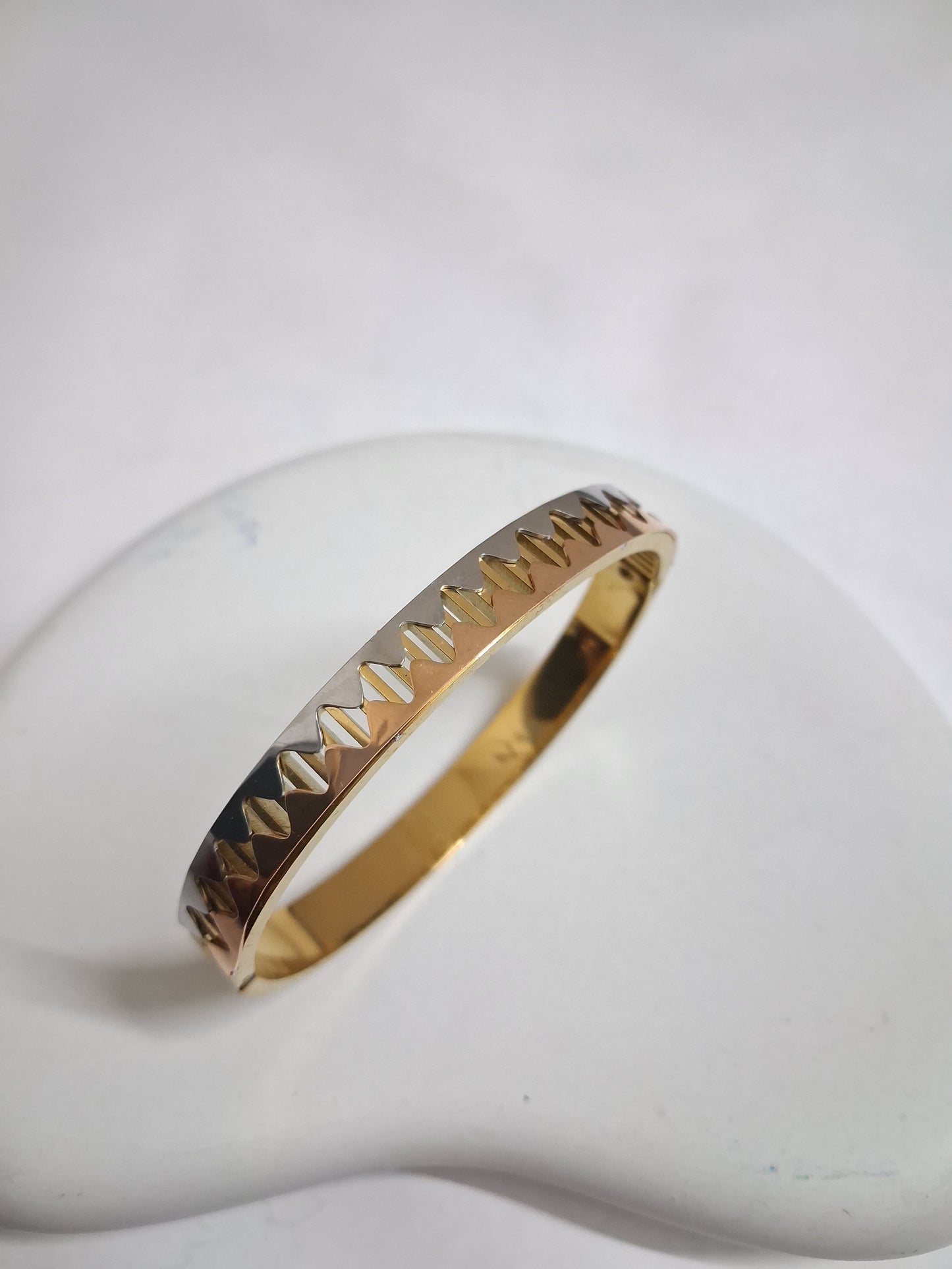 Teeth Bracelet-Silver & Rose Gold