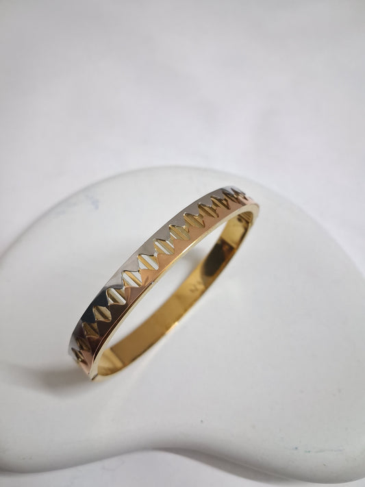 Teeth Bracelet-Silver & Rose Gold