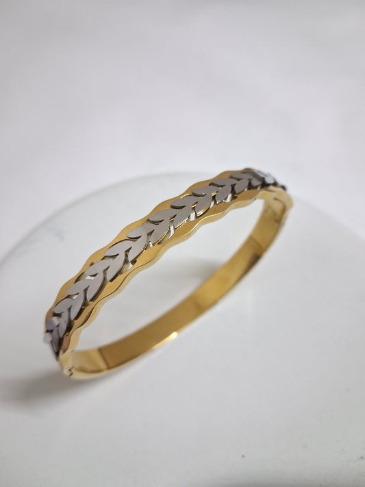 Silver Leafy Bracelet