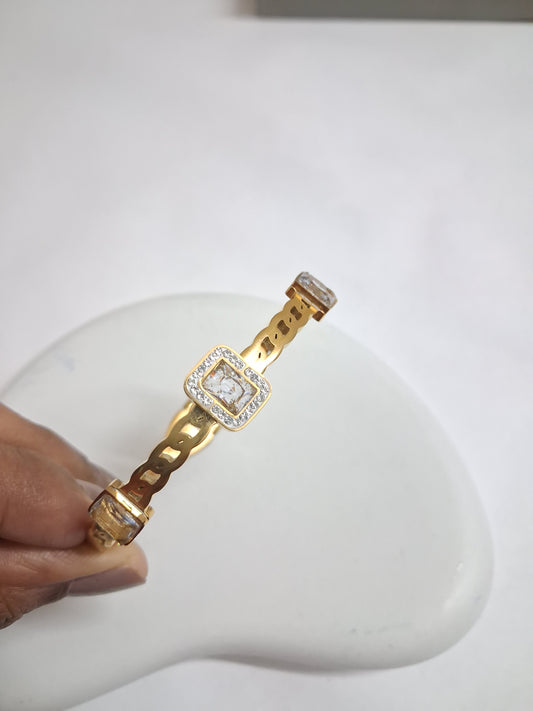 3 Square Stone Bracelet