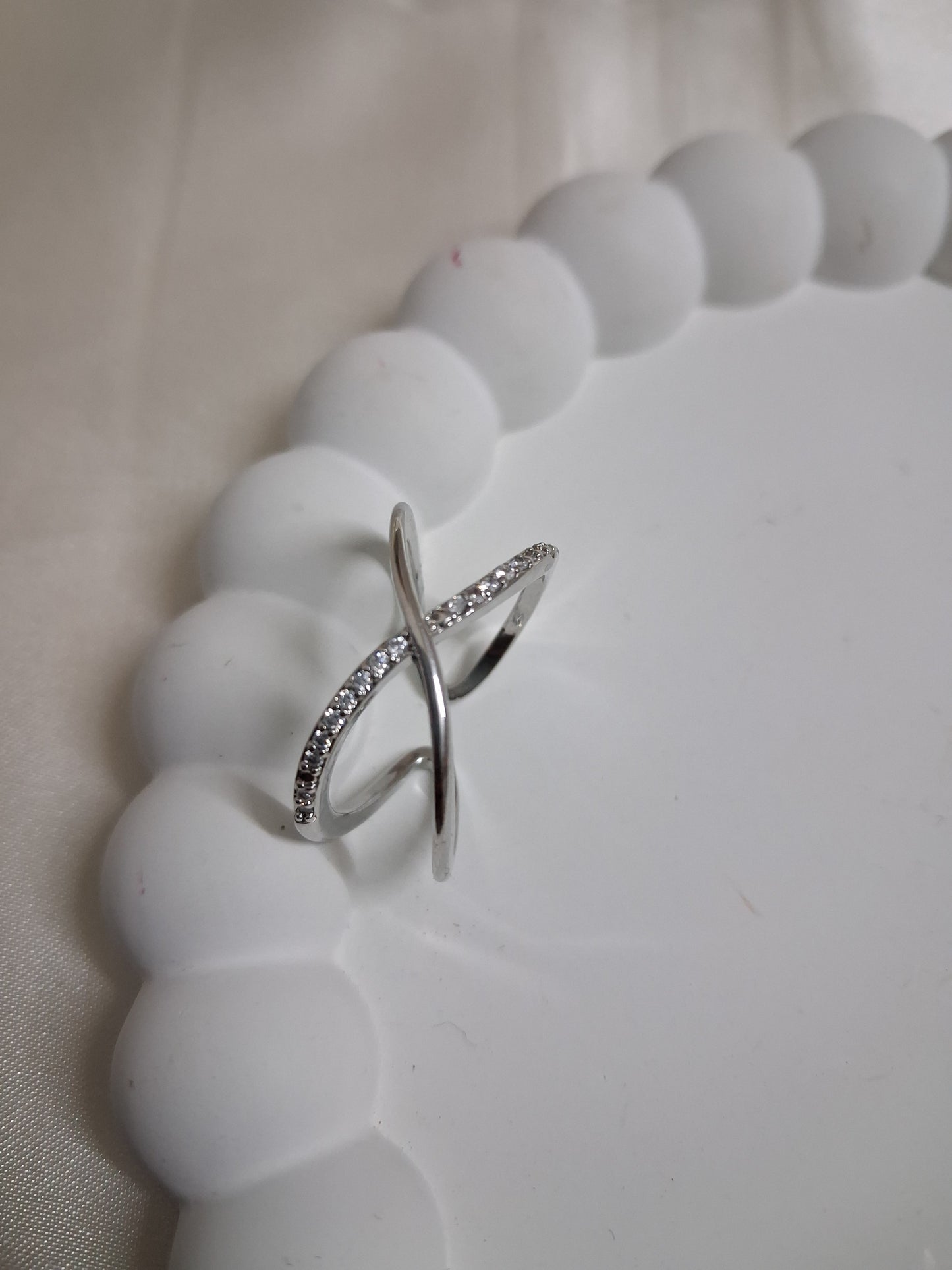 Criss Cross Ring - Silver