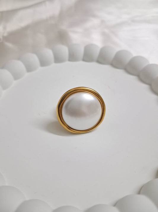 Pearl Statement Ring