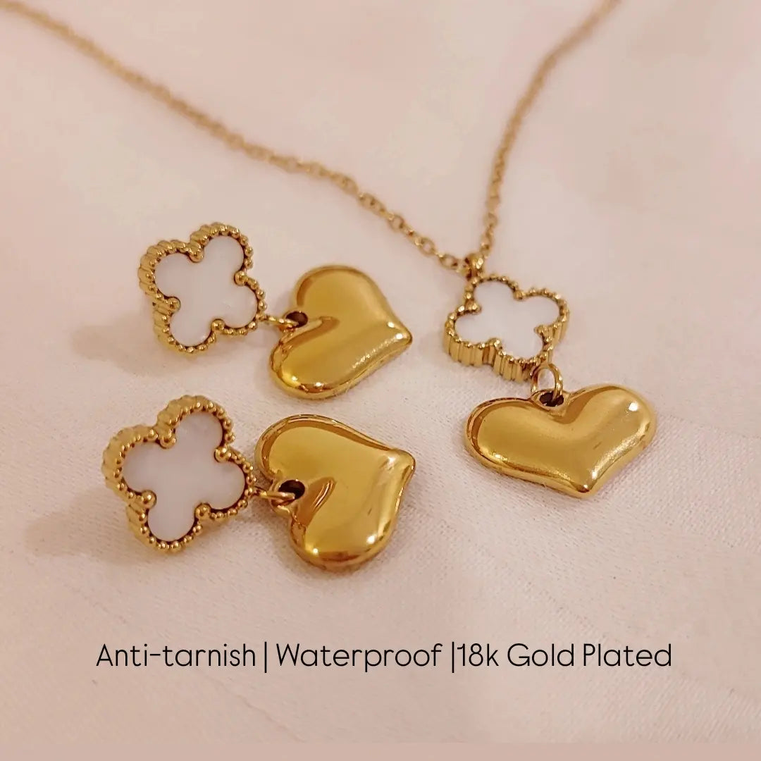 White Clover & Heart Combo