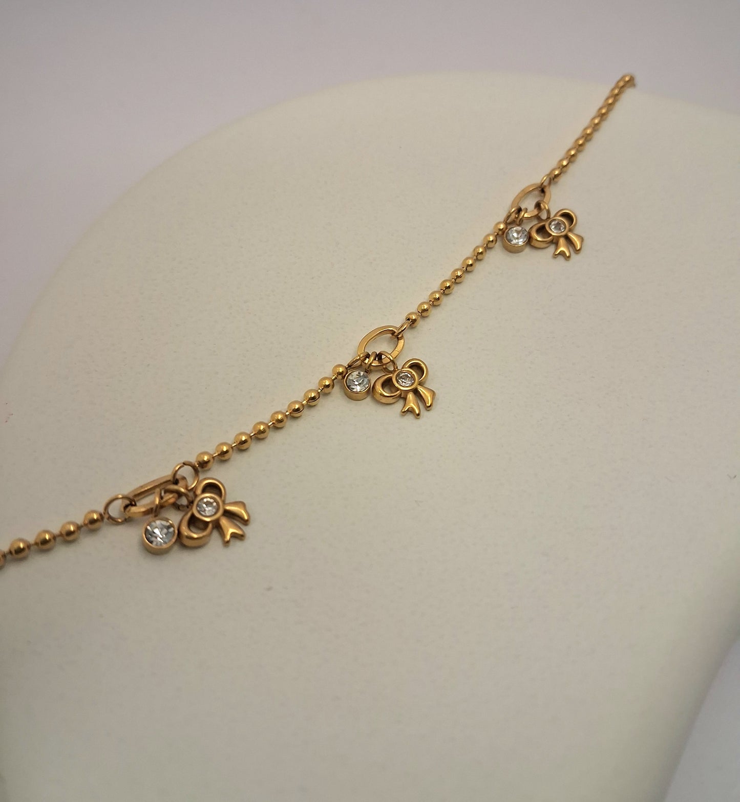 Bow Charm Chain Bracelet