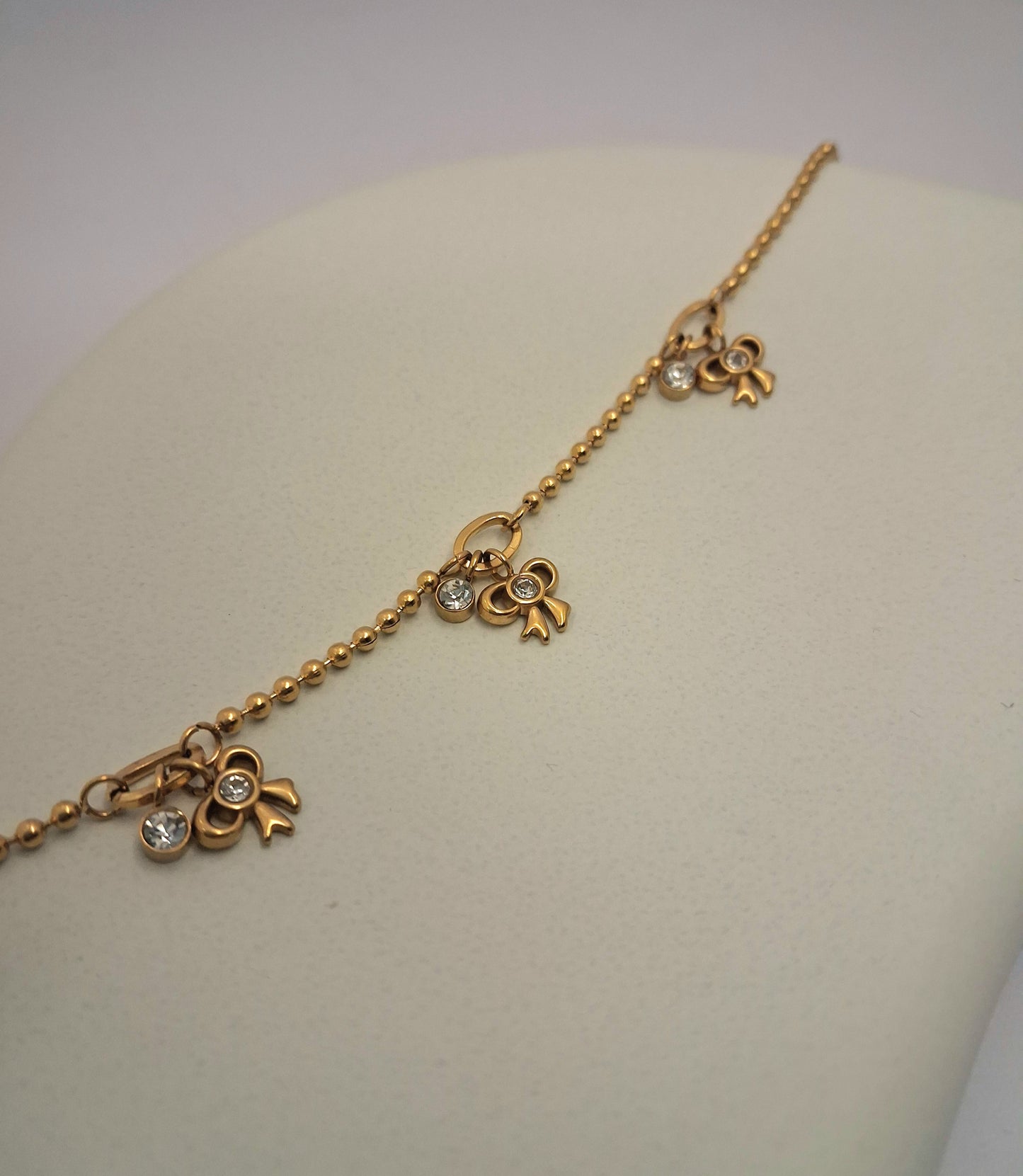 Bow Charm Chain Bracelet