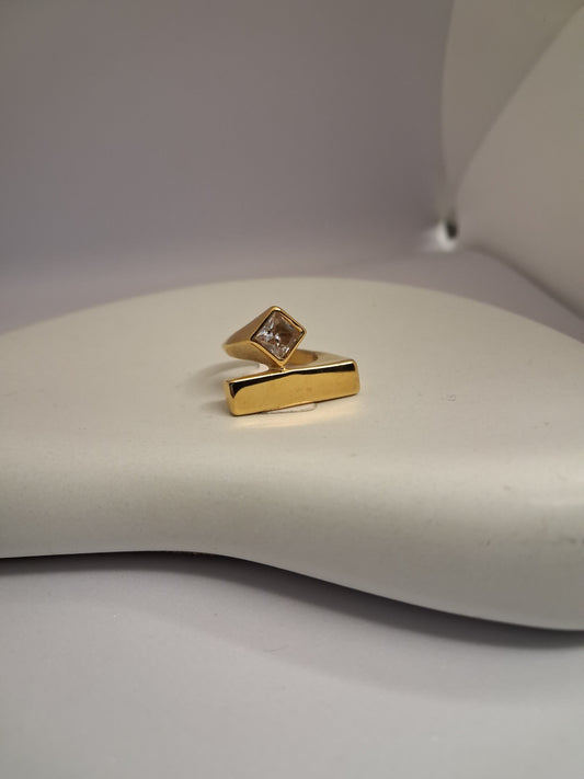 Stoned Open Stack Ring