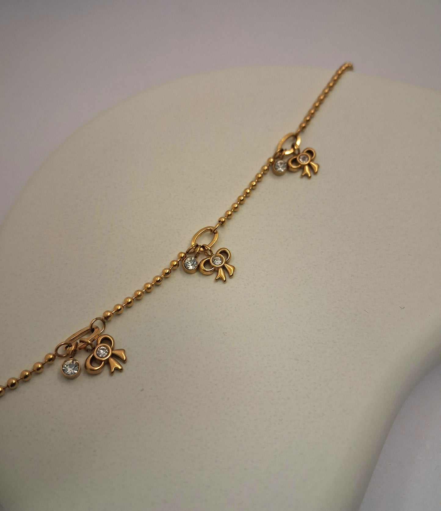 Bow Charm Chain Bracelet
