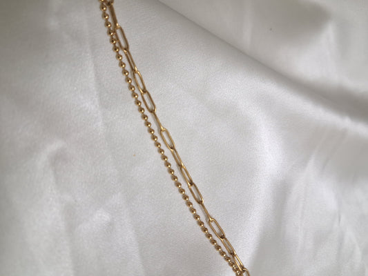 2 Layer Chain  Bracelet