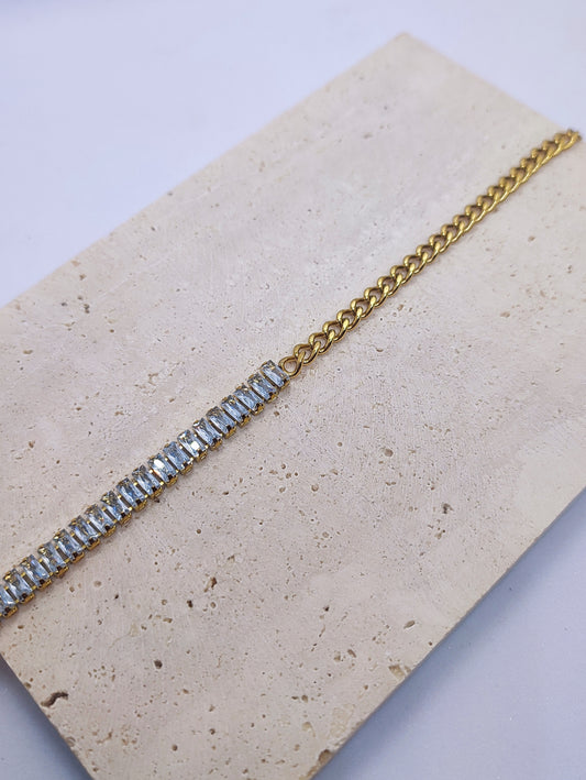 AD & Link chain bracelet