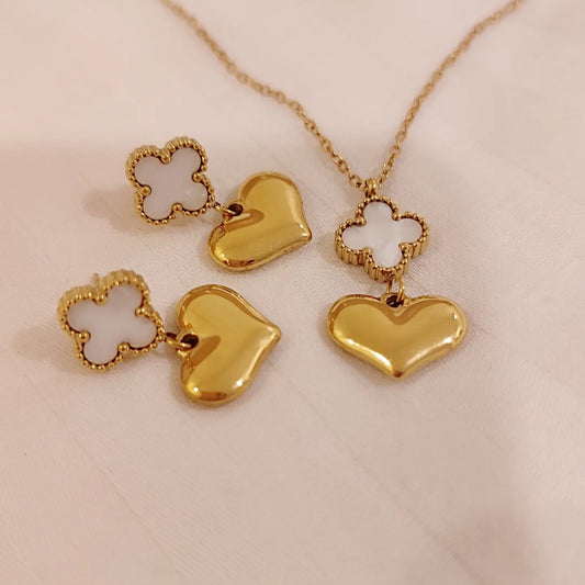 White Clover & Heart Combo
