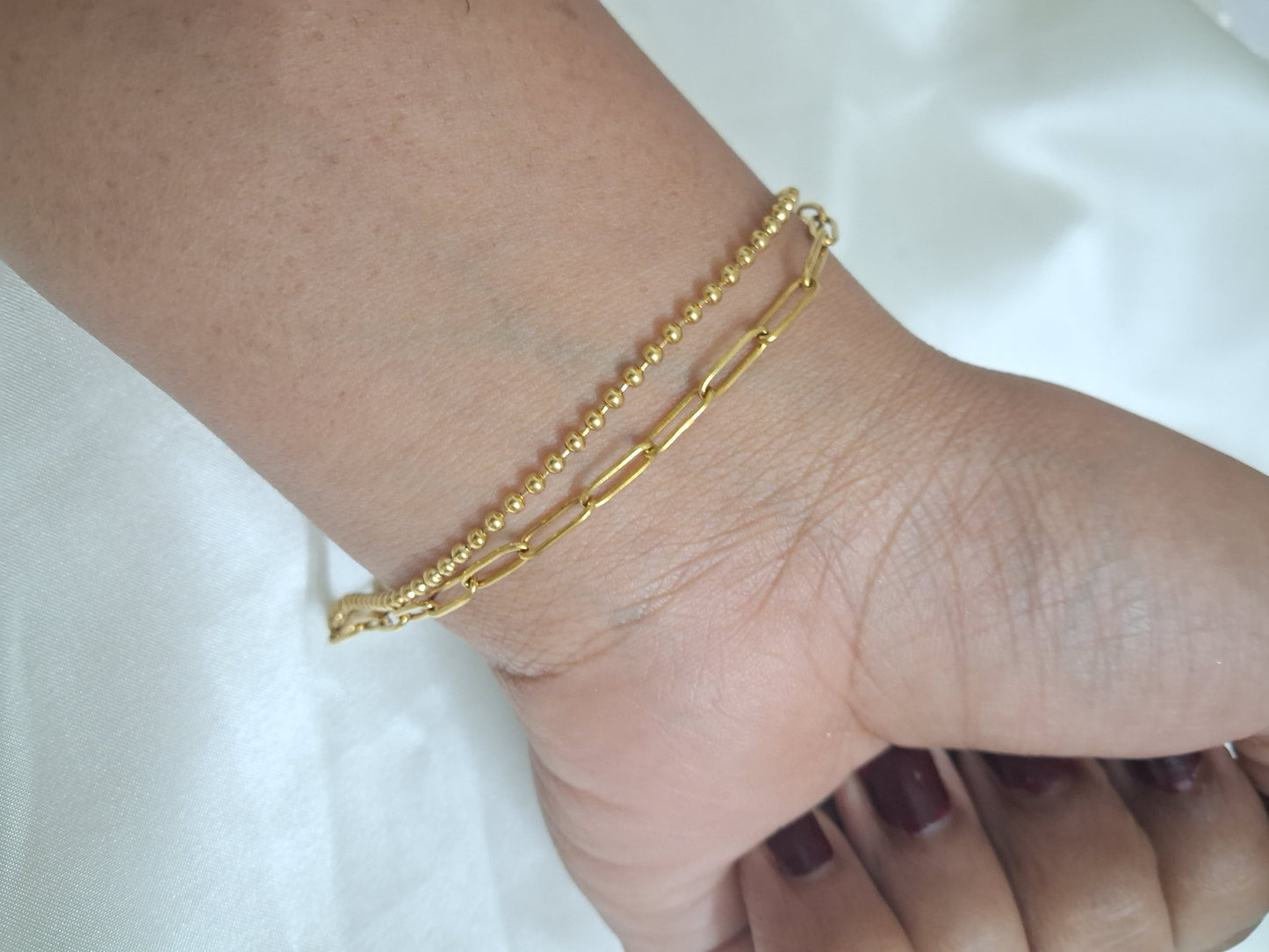 2 Layer Chain  Bracelet